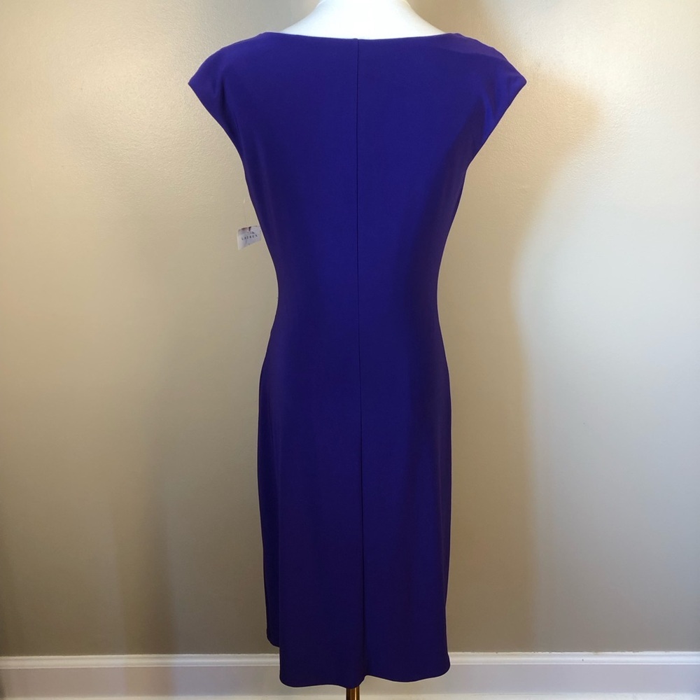 Lauren Ralph Lauren Deep Purple Midi Dress - Picture 2 of 11